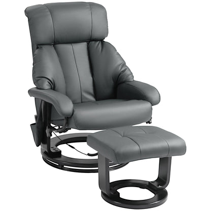 Fauteuil inclinable de massage avec pouf