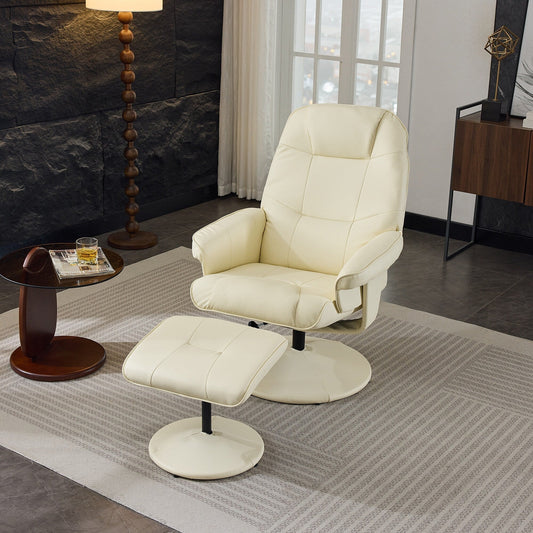 Fauteuil inclinable de massage avec pouf