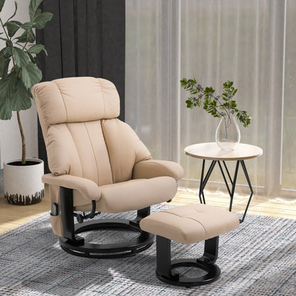 Fauteuil inclinable de massage avec pouf