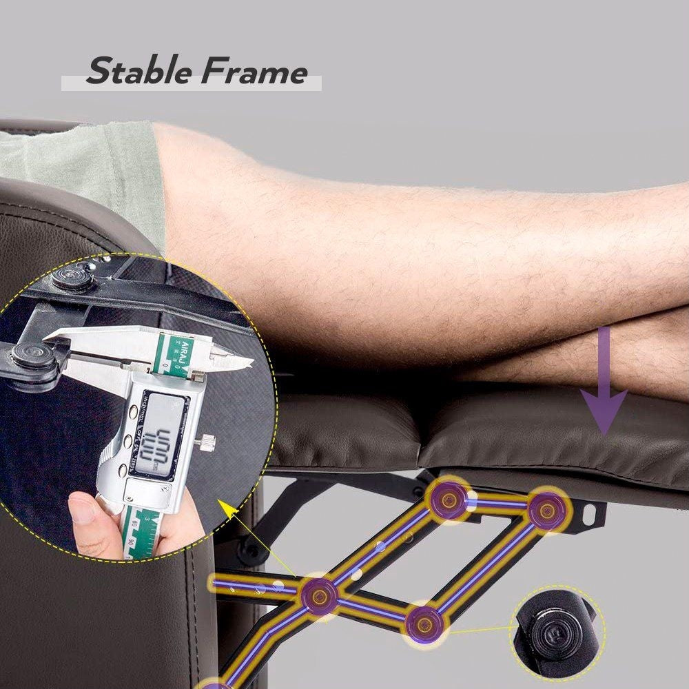 Fauteuil inclinable massant Homall en similicuir avec siège rembourré