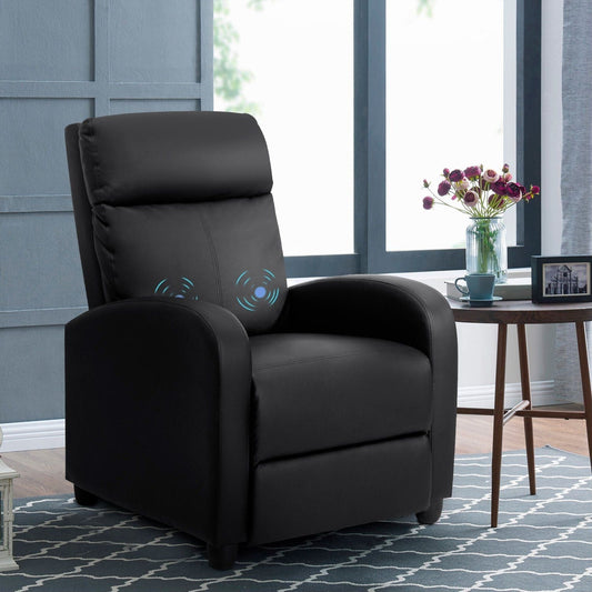 Fauteuil inclinable massant Homall en similicuir avec siège rembourré