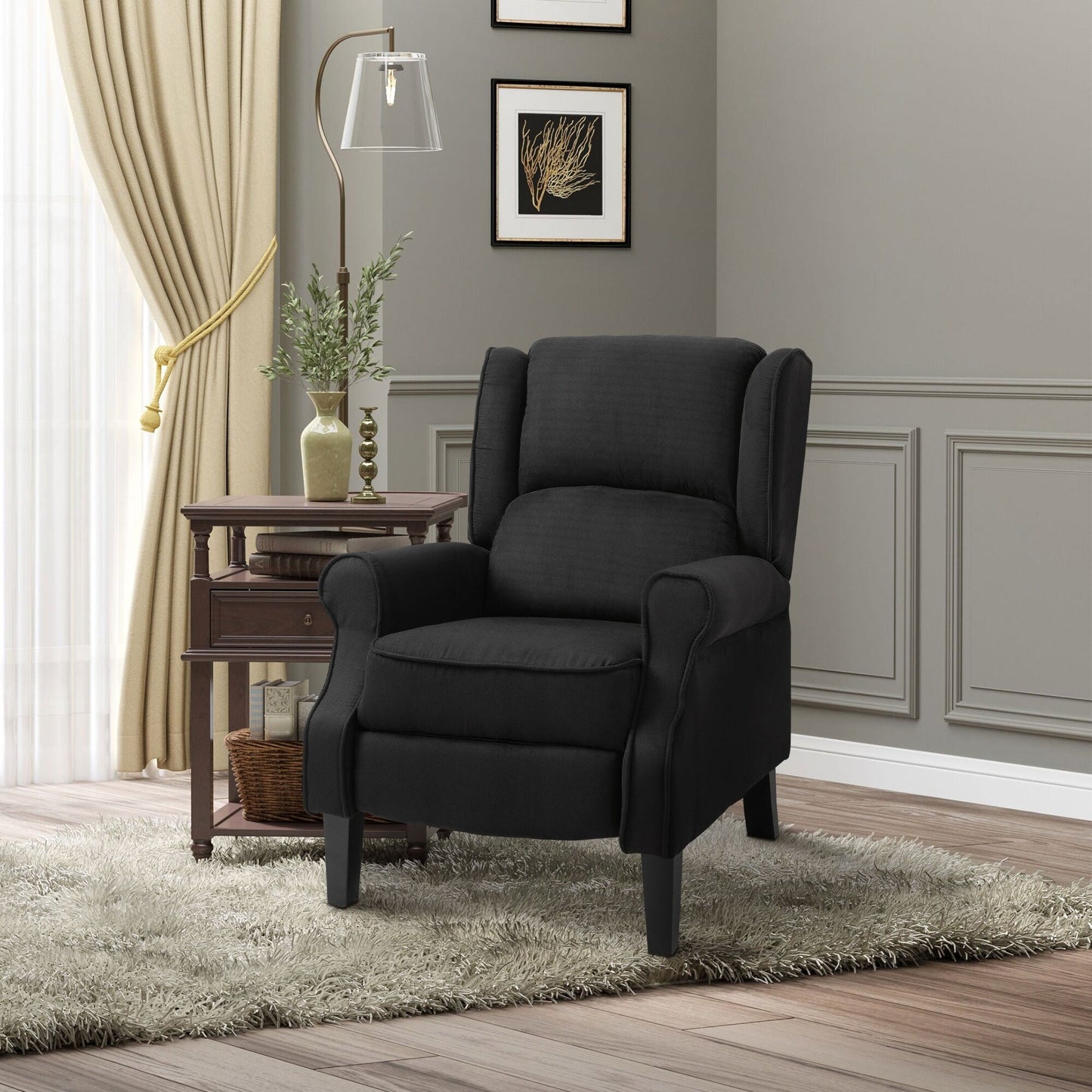Fauteuil massant inclinable avec fonction chauffante et télécommande