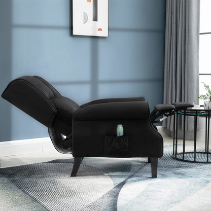 Fauteuil massant inclinable avec fonction chauffante et télécommande