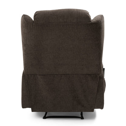Fauteuil de massage inclinable avec chauffage, 5 modes de massage, porte-gobelets, télécommande et fonction d'inclinaison manuelle