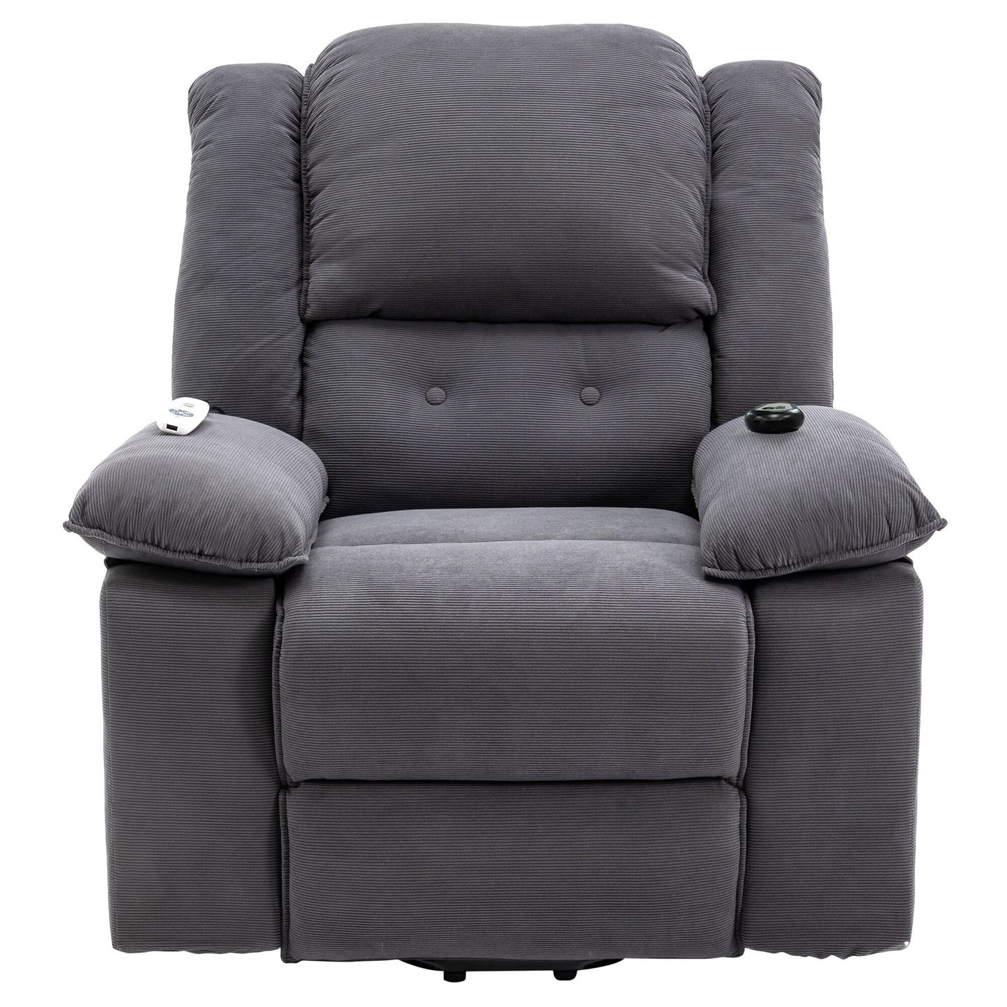 Fauteuil inclinable de massage, fauteuil releveur électrique pour personnes âgées avec fonction de massage et de chauffage réglable, fauteuil inclinable