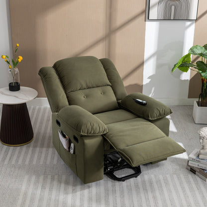 Fauteuil inclinable de massage, fauteuil releveur électrique pour personnes âgées avec fonction de massage et de chauffage réglable, fauteuil inclinable