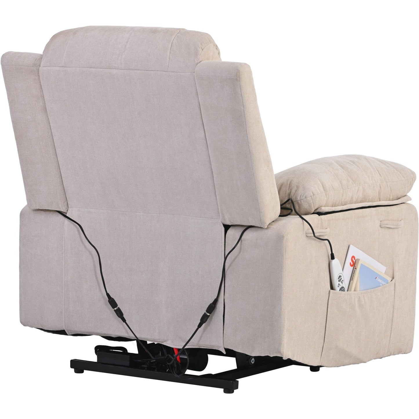Fauteuil inclinable massant, fauteuil releveur électrique pour personnes âgées