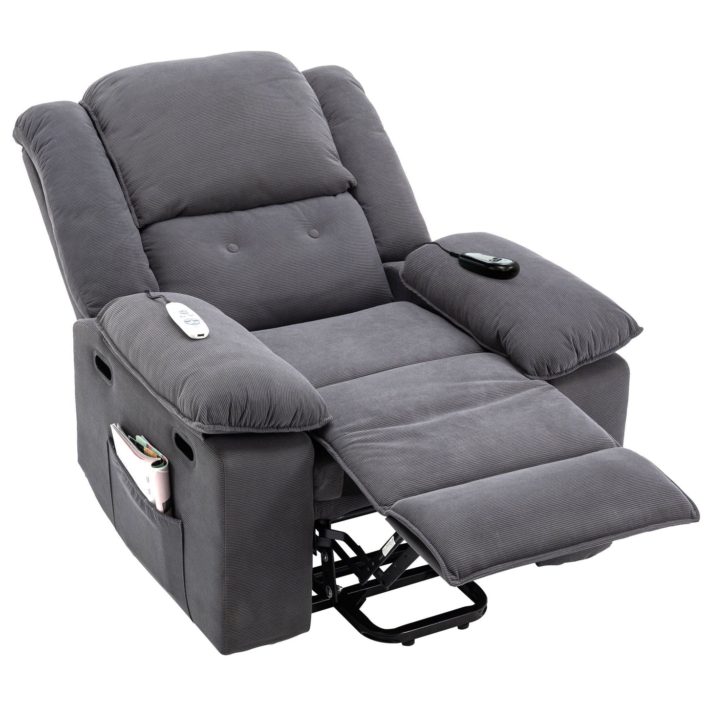 Fauteuil inclinable massant, fauteuil releveur électrique pour personnes âgées