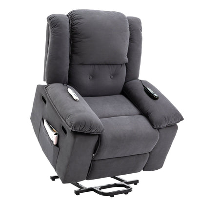 Fauteuil inclinable massant, fauteuil releveur électrique pour personnes âgées