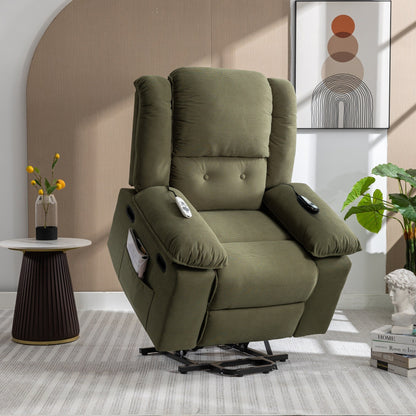 Fauteuil inclinable massant, fauteuil releveur électrique pour personnes âgées
