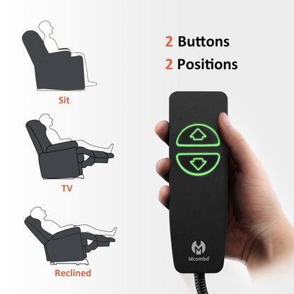 Fauteuil inclinable électrique Mcombo avec massage et chauffage, similicuir 7050