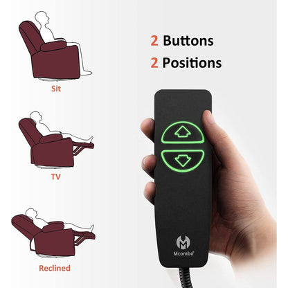 Fauteuil inclinable pivotant et chauffant MCombo, grand format, en similicuir, avec massage et chauffage, 7748