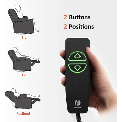 Fauteuil inclinable pivotant et chauffant MCombo, grand format, en similicuir, avec massage et chauffage, 7748