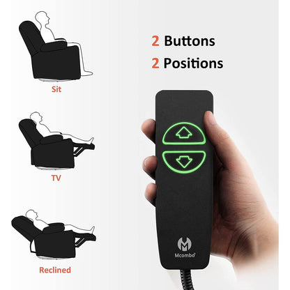 Fauteuil inclinable pivotant et chauffant MCombo, grand format, en similicuir, avec massage et chauffage, 7748