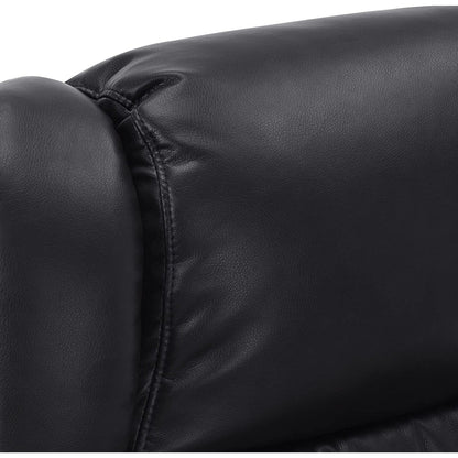 Fauteuils inclinables pivotants MCombo avec ottoman, fauteuils TV à massage par vibrations et poche latérale