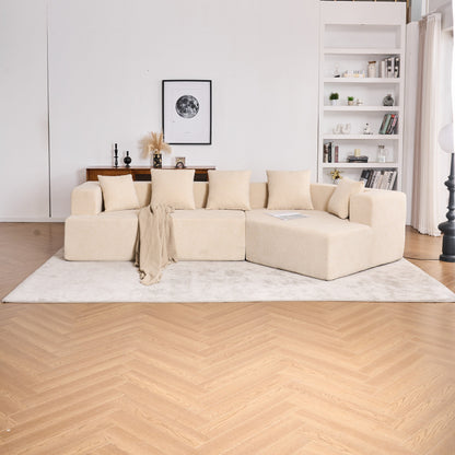 Canapé en mousse à mémoire de forme, facile à installer et à transporter, assise profonde et moderne avec tissu chenille