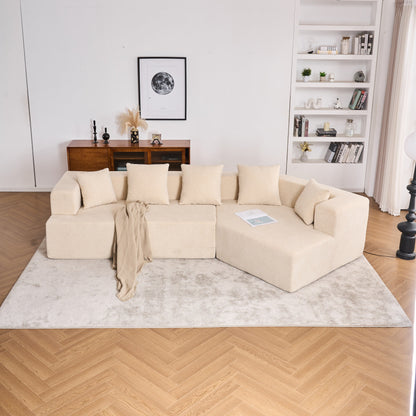 Canapé en mousse à mémoire de forme, facile à installer et à transporter, assise profonde et moderne avec tissu chenille