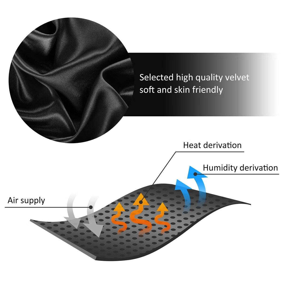 Chaise longue Merax 58 en velours capitonné avec accoudoir droit