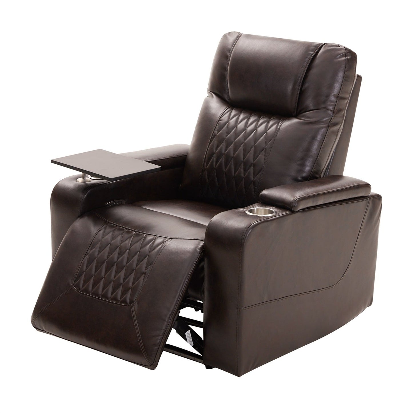 Fauteuil inclinable électrique en cuir PU Merax avec port de charge USB