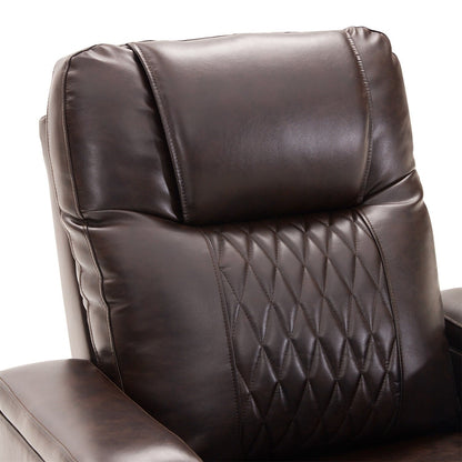 Fauteuil inclinable électrique en cuir PU Merax avec port de charge USB