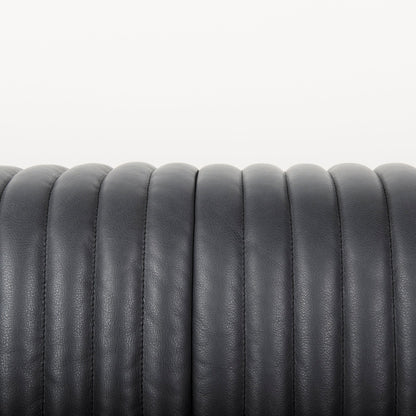 Canapé Ricciardo Cognac en cuir véritable - 86,6 L x 38,6 l x 26,4 H