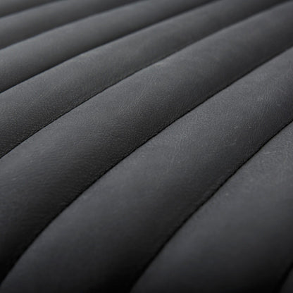 Canapé Ricciardo Cognac en cuir véritable - 86,6 L x 38,6 l x 26,4 H