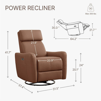 Fauteuil inclinable pivotant et inclinable Merlin Power