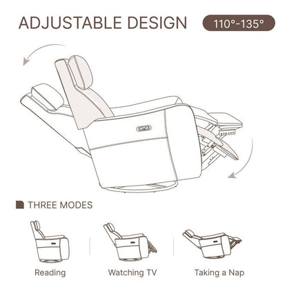 Fauteuil inclinable pivotant et inclinable Merlin Power