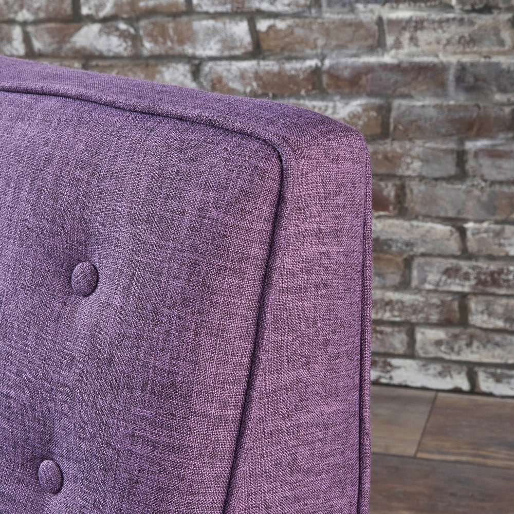 Fauteuil inclinable en tissu capitonné Mervynn de style milieu de siècle moderne par Christopher Knight Home