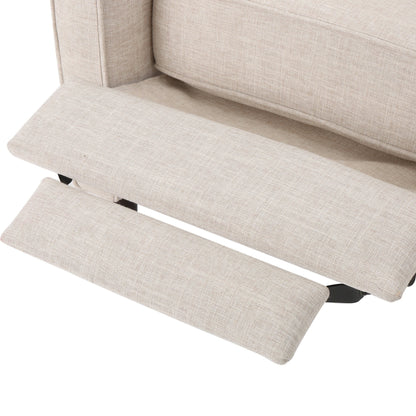 Fauteuil inclinable en tissu capitonné Mervynn de style milieu de siècle moderne par Christopher Knight Home