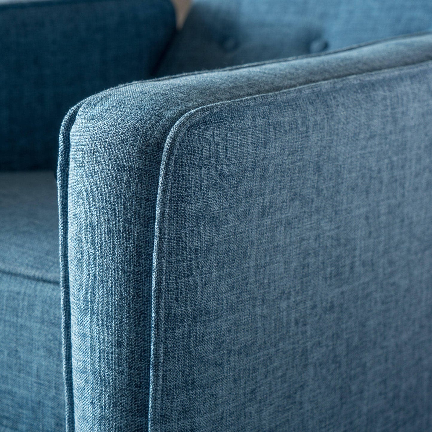 Fauteuil inclinable en tissu capitonné Mervynn de style milieu de siècle moderne par Christopher Knight Home