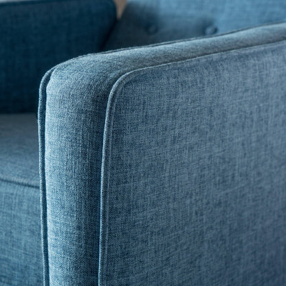 Fauteuil inclinable en tissu capitonné Mervynn de style milieu de siècle moderne par Christopher Knight Home