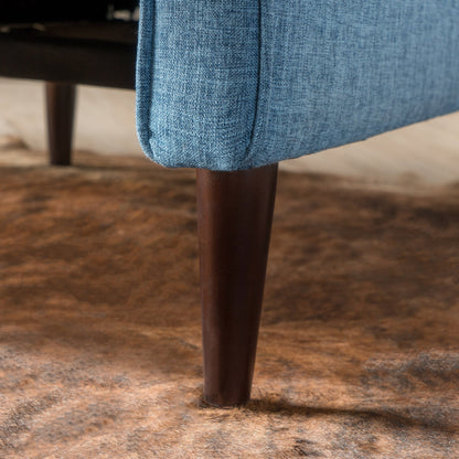 Fauteuil inclinable en tissu capitonné Mervynn de style milieu de siècle moderne par Christopher Knight Home