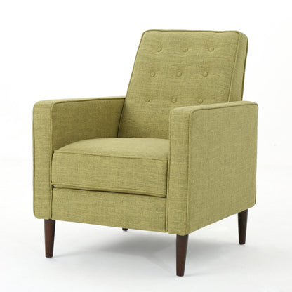 Fauteuil inclinable en tissu capitonné Mervynn de style milieu de siècle moderne par Christopher Knight Home