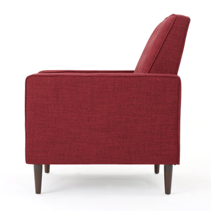 Fauteuil inclinable en tissu capitonné Mervynn de style milieu de siècle moderne par Christopher Knight Home