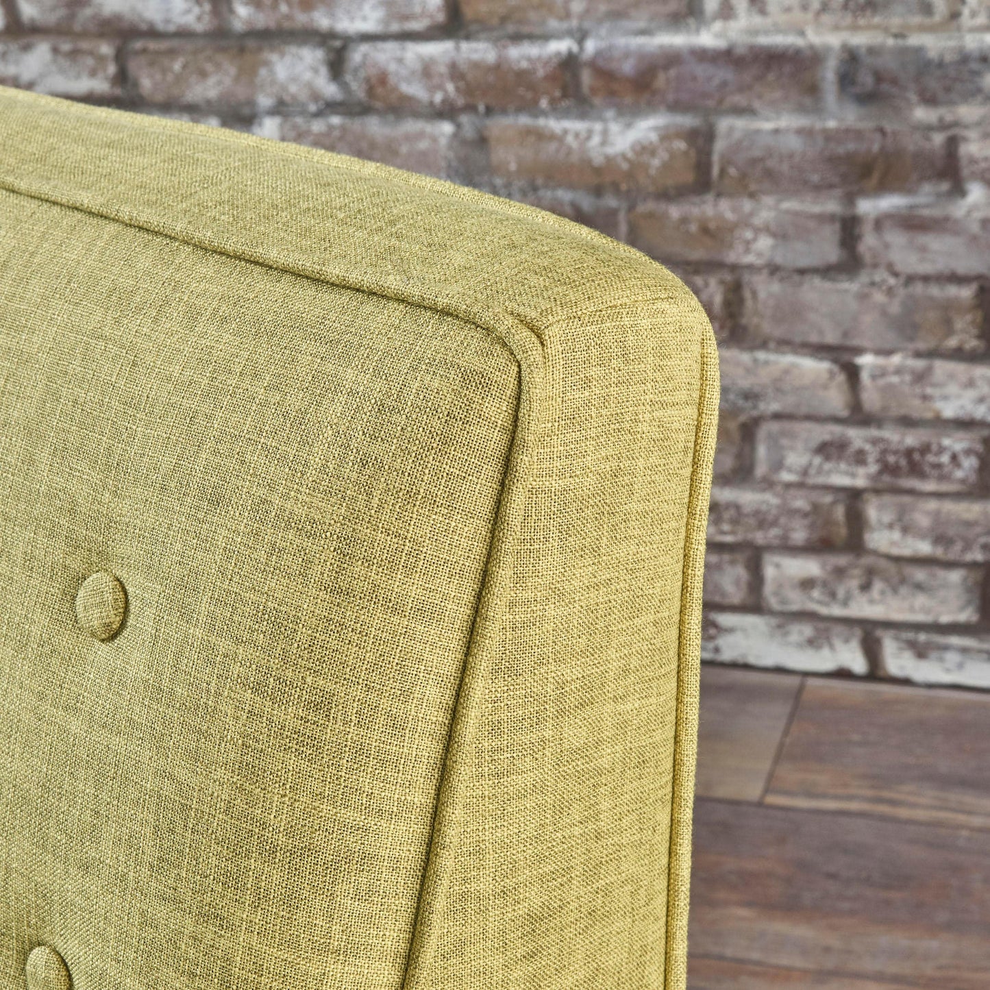 Fauteuil inclinable en tissu capitonné Mervynn de style milieu de siècle moderne par Christopher Knight Home