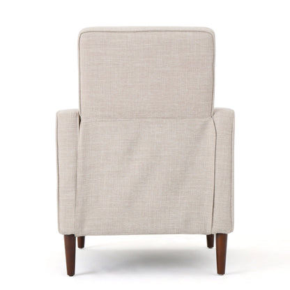 Fauteuil inclinable en tissu capitonné Mervynn de style milieu de siècle moderne par Christopher Knight Home