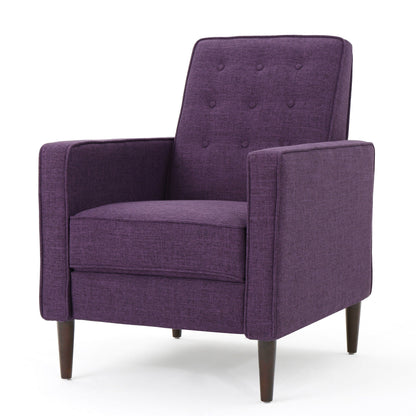 Fauteuil inclinable en tissu capitonné Mervynn de style milieu de siècle moderne par Christopher Knight Home