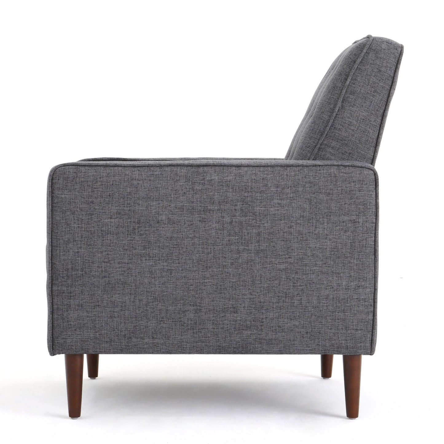 Fauteuil inclinable en tissu capitonné Mervynn de style milieu de siècle moderne par Christopher Knight Home
