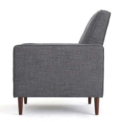 Fauteuil inclinable en tissu capitonné Mervynn de style milieu de siècle moderne par Christopher Knight Home