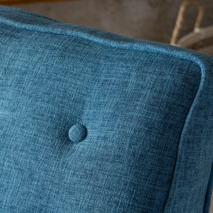 Fauteuil inclinable en tissu capitonné Mervynn de style milieu de siècle moderne par Christopher Knight Home