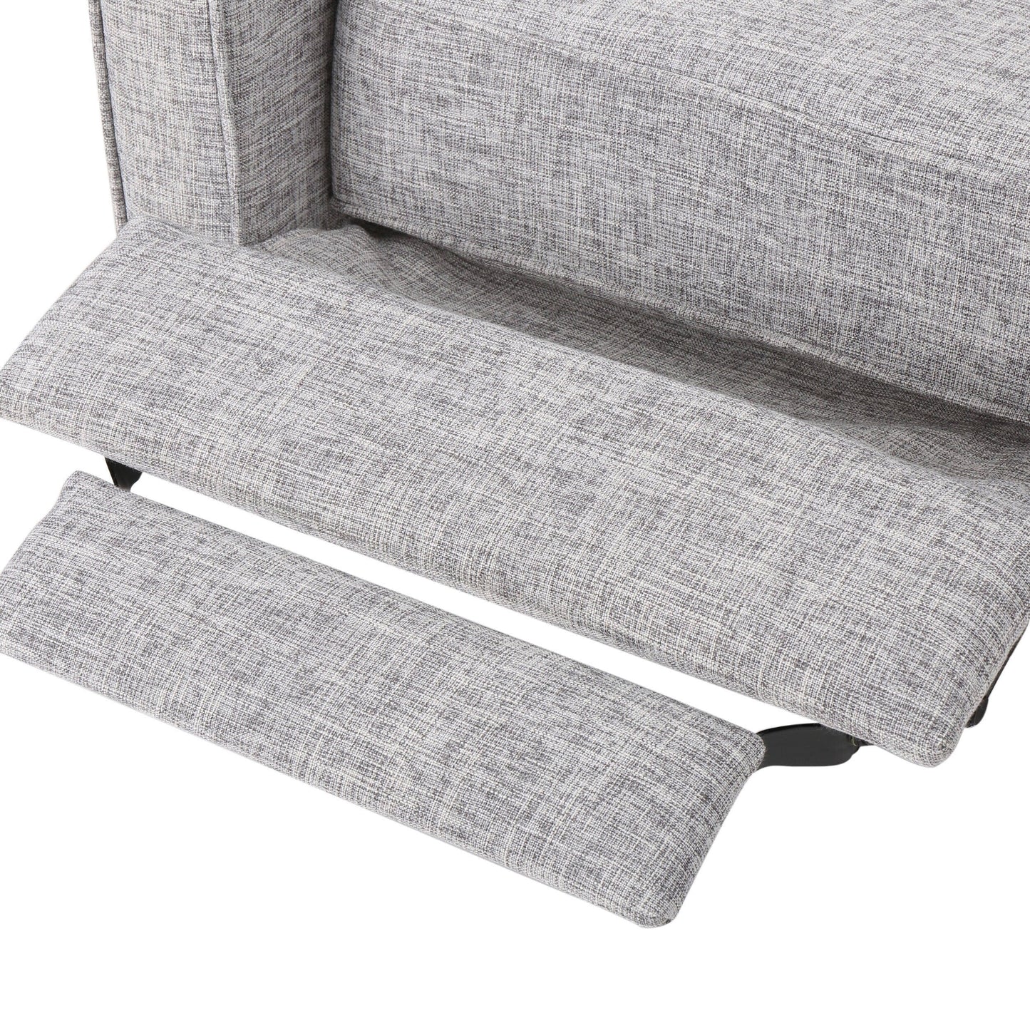 Fauteuil inclinable en tissu capitonné Mervynn de style milieu de siècle moderne par Christopher Knight Home