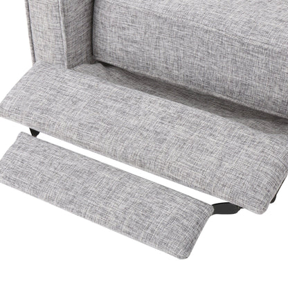 Fauteuil inclinable en tissu capitonné Mervynn de style milieu de siècle moderne par Christopher Knight Home