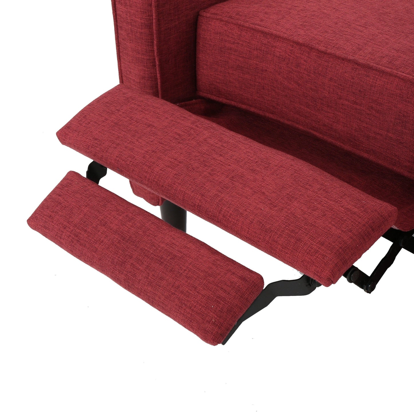 Fauteuil inclinable en tissu capitonné Mervynn de style milieu de siècle moderne par Christopher Knight Home