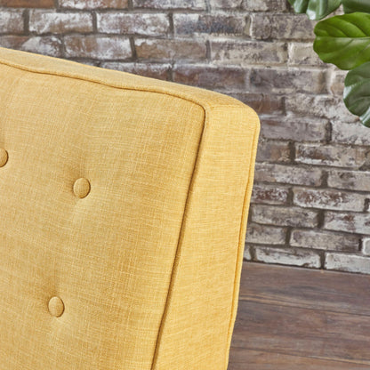 Fauteuil inclinable en tissu capitonné Mervynn de style milieu de siècle moderne par Christopher Knight Home