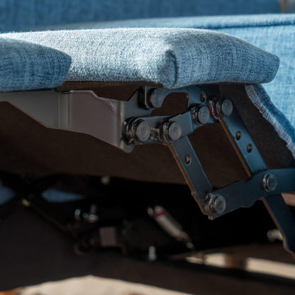 Fauteuil inclinable en tissu capitonné Mervynn de style milieu de siècle moderne par Christopher Knight Home