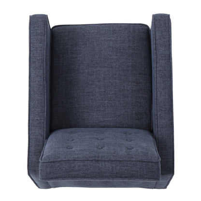 Fauteuil inclinable en tissu capitonné Mervynn de style milieu de siècle moderne par Christopher Knight Home