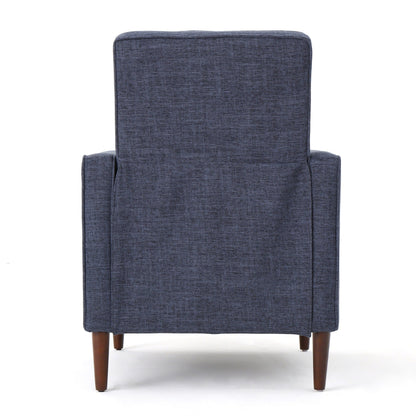 Fauteuil inclinable en tissu capitonné Mervynn de style milieu de siècle moderne par Christopher Knight Home