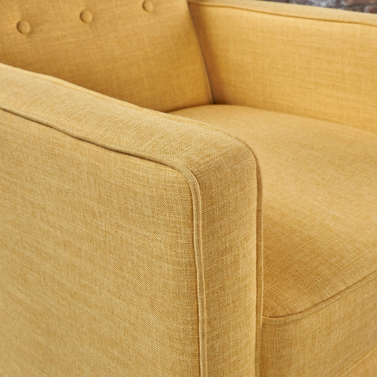 Fauteuil inclinable en tissu capitonné Mervynn de style milieu de siècle moderne par Christopher Knight Home