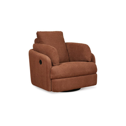 Fauteuil inclinable pivotant Meso, en polyester Nuvella orange